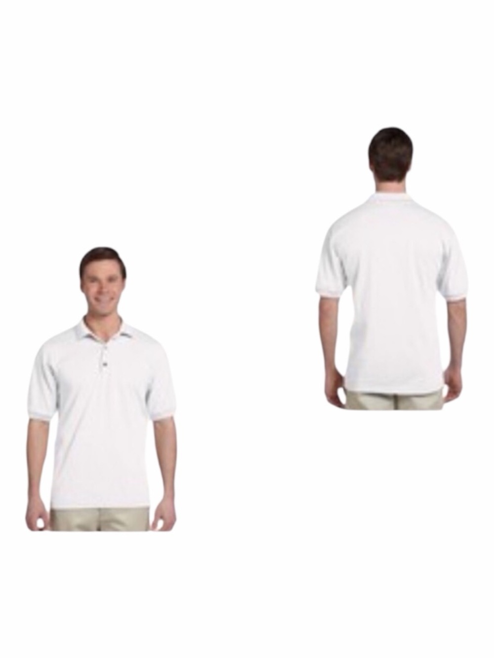 Glidan Performance Men’s White Polo Shirt